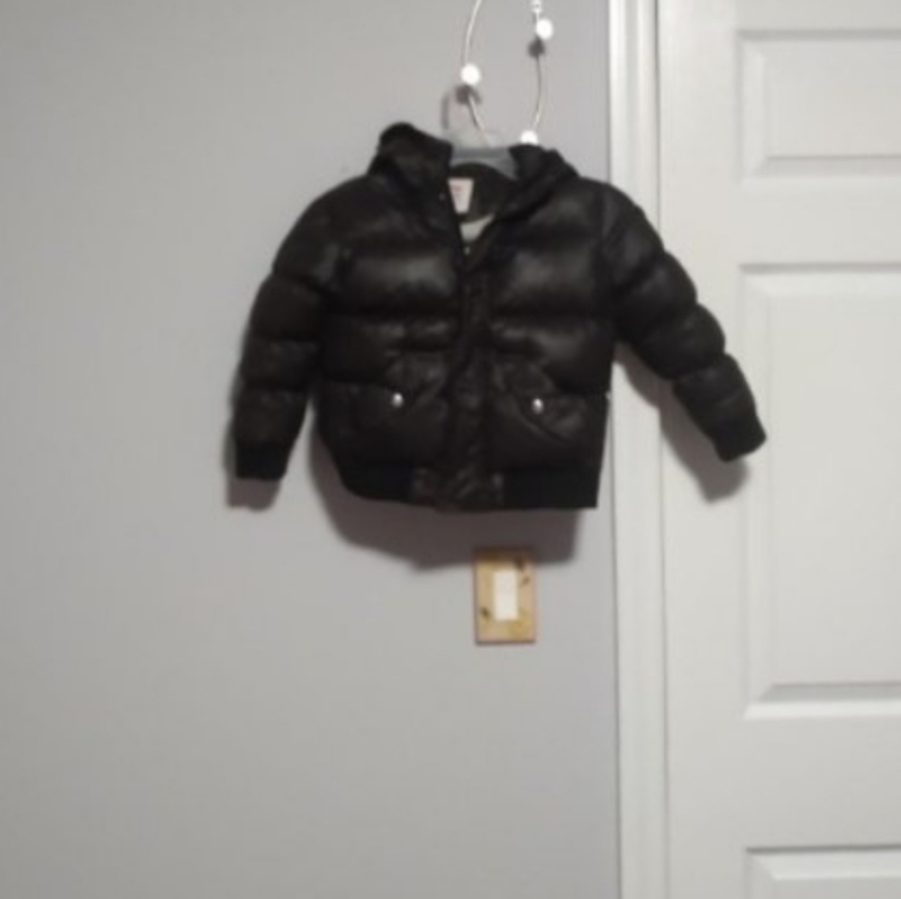 Appaman Boys Hooded Puffer Down Fill Snap on Button Jacket Sz 5